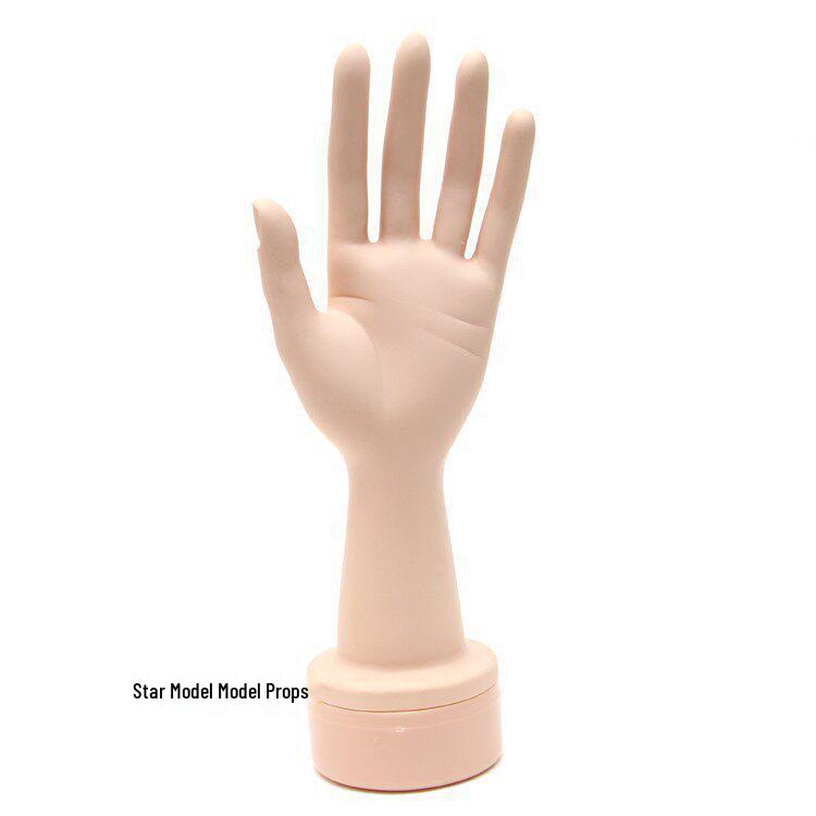 Women s Bendable Nail Art Practice and Jewelry Display Hand Model with Free Shipping
