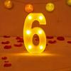 Alphabet Letter LED Lights Luminous Number Lamp Decor Battery Night Light for Home Wedding Birthday Christmas Party Decoration KTY