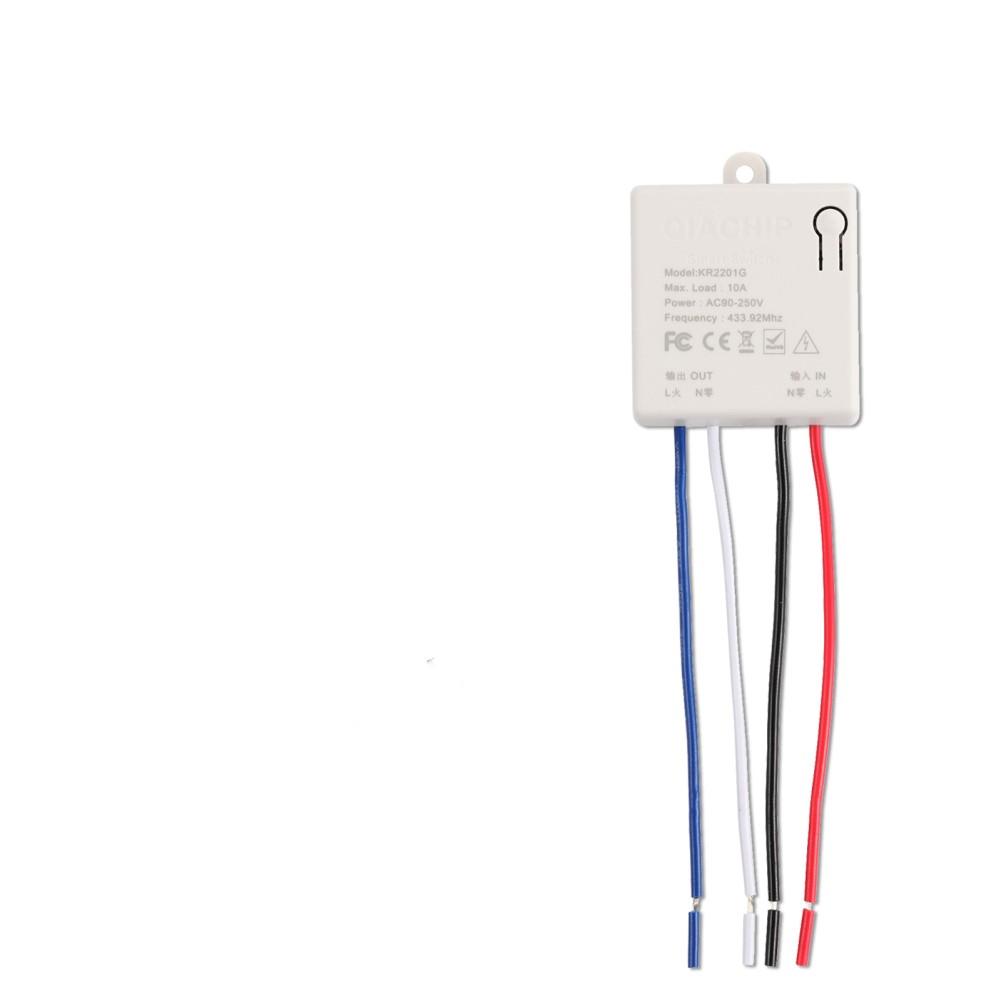 Interruptor Inteligente Sem Fio Luz RF 433Mhz Interruptor de Painel de Parede Disjuntor Com Controle Remoto Mini Receptor de Relé 220V Luz LED Lâmpada Ventilador