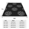 The Viking Hammer Of Thor Fleece Throw Blanket Runic Compass Norse Mythology Valhalla Blanket for Home Travel Super Soft Bed Rug