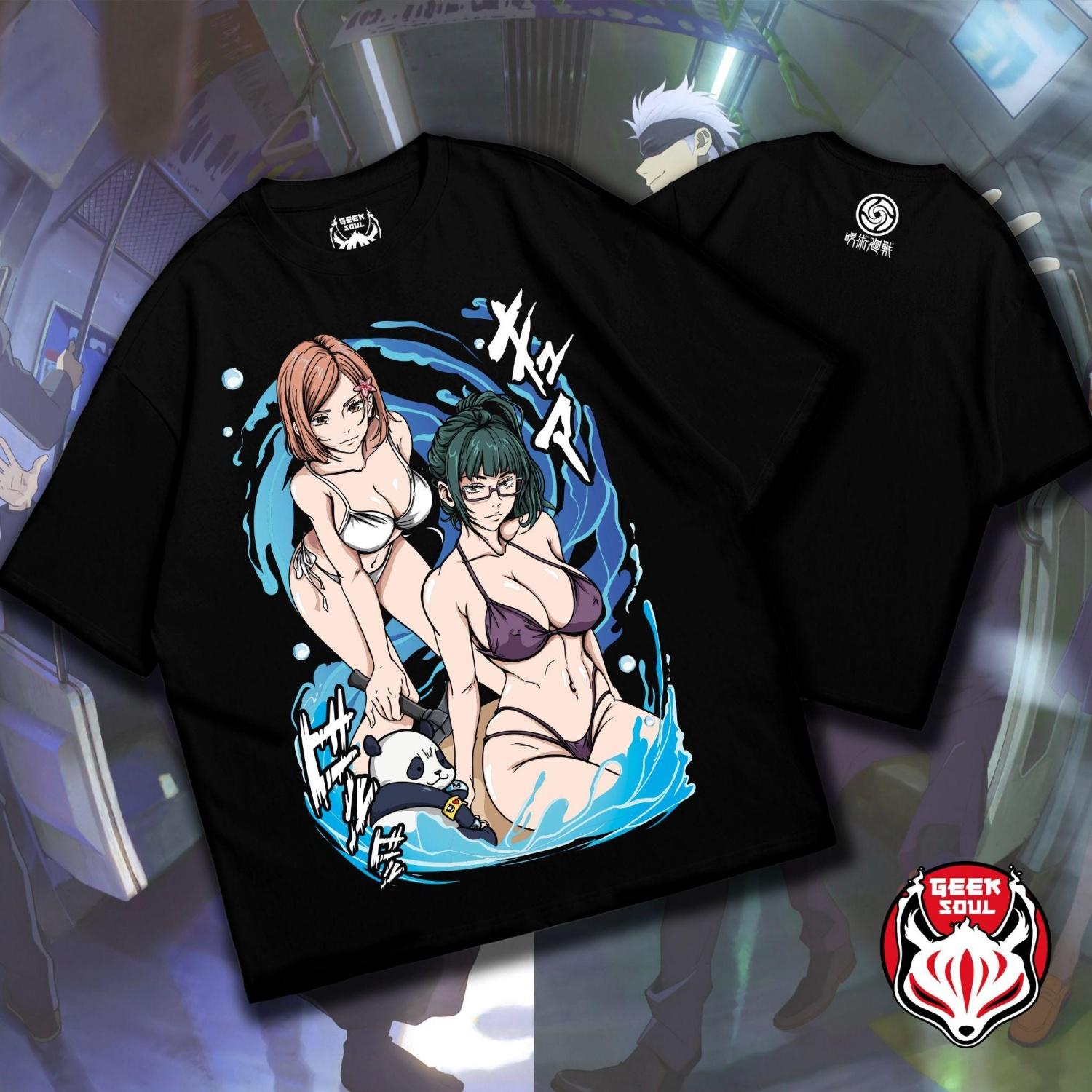 

Jujutsu Kaisen Printed T-Shirt Casual Oversized Men Women Heavyweight Cotton Y2k Short Sleeve Streetwear Female Male Clothing S чёрный