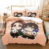 Hot Kamado Nezuko Bedding Sets Anime Demon Slayer Bedspread for Teens Girls Fashion Twin Single Queen King Full Size Duvet Cover