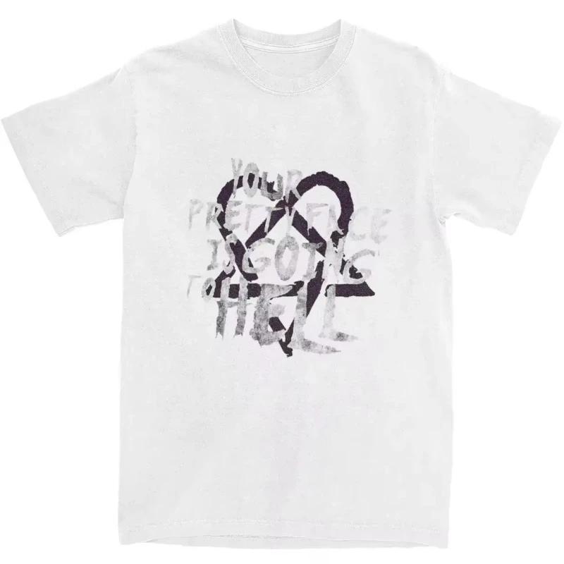 Him Kapela Ville Valo Heartagram Love Metal Tričko Letní Streetwear Trička Trendové Tričko pro Ženy Krátkorukávová Trička