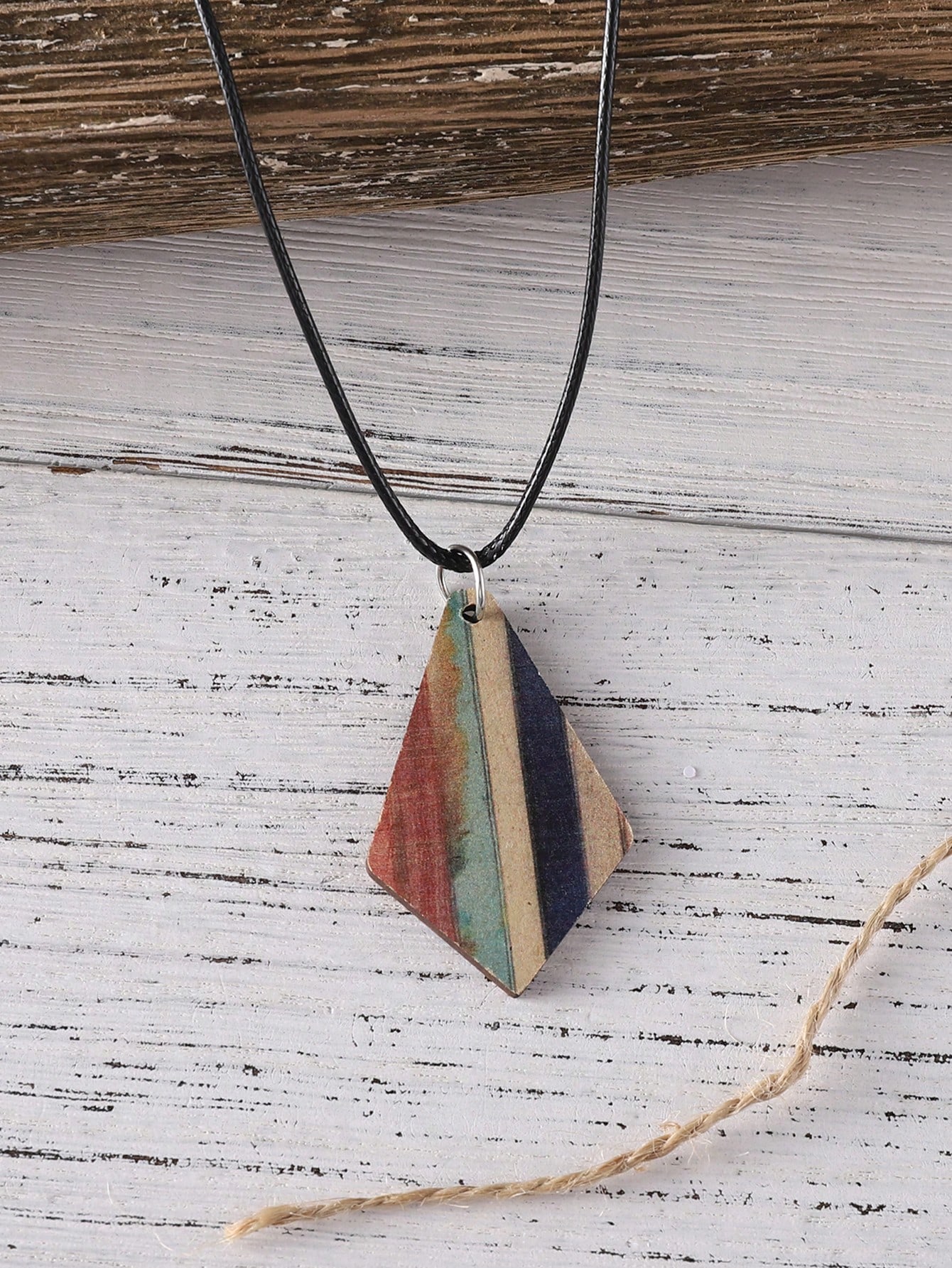 

1 шт. Винтажное богемное ожерелье, ручная работа, легкое дерево, западный ковбойский стиль, бохо украшение, подарок для женщин, для отпуска