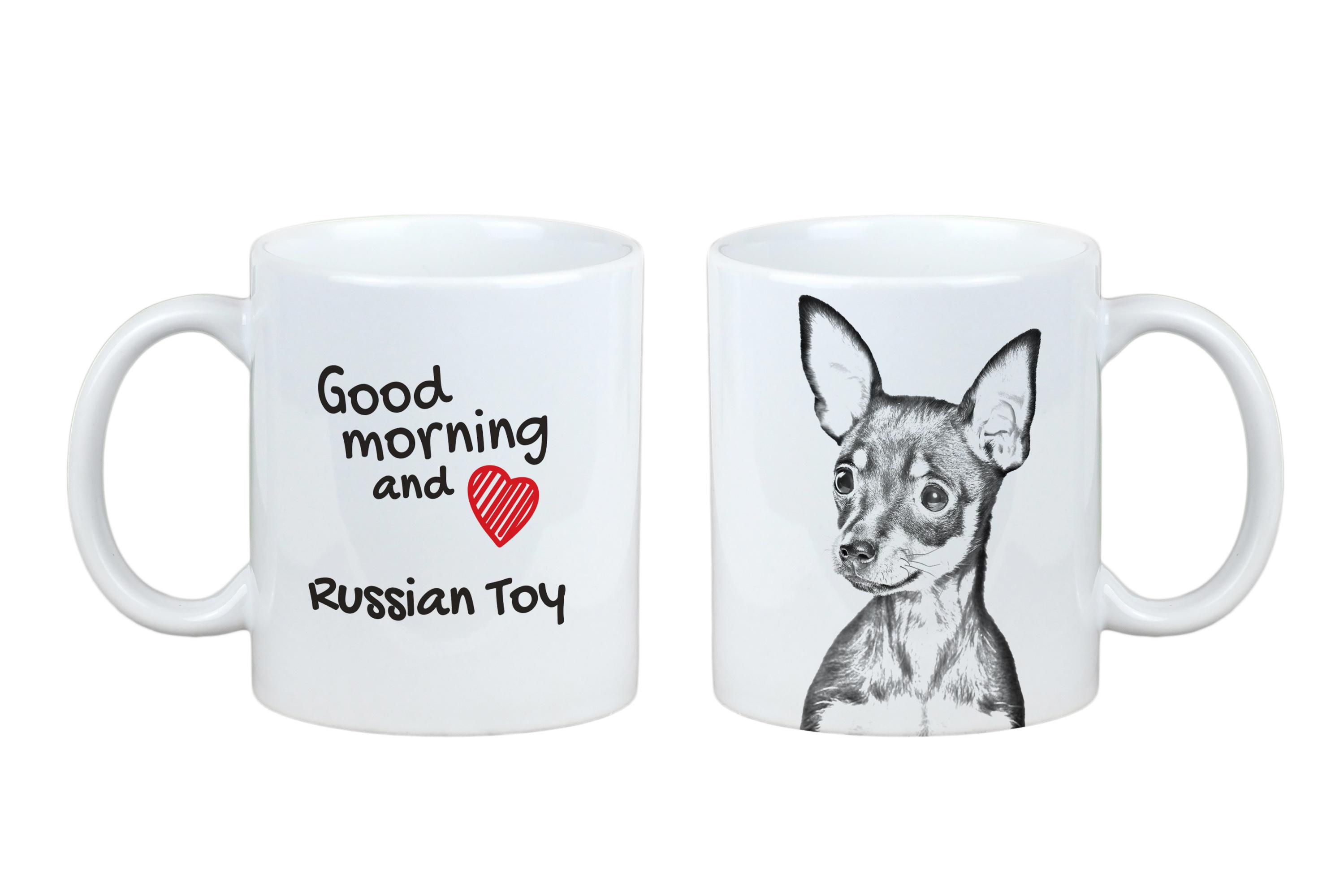 

Російська іграшка, Russkiy Toy, Російський тер єр - чашка з собакою, персоналізована чашка з принтом, класичний подарунок для всіх від бренду Art-Dog білий