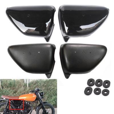 Retro Motorcycle Side Cover Black for Honda CG125 CG110 CG125 Faring Parts Tool Panels Fuel Tank Cover