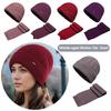 Neck Warmer Middle-aged Mother Hat Thickened Knitted Hat Scarf Casual Beanie Hat Scarf  for Women