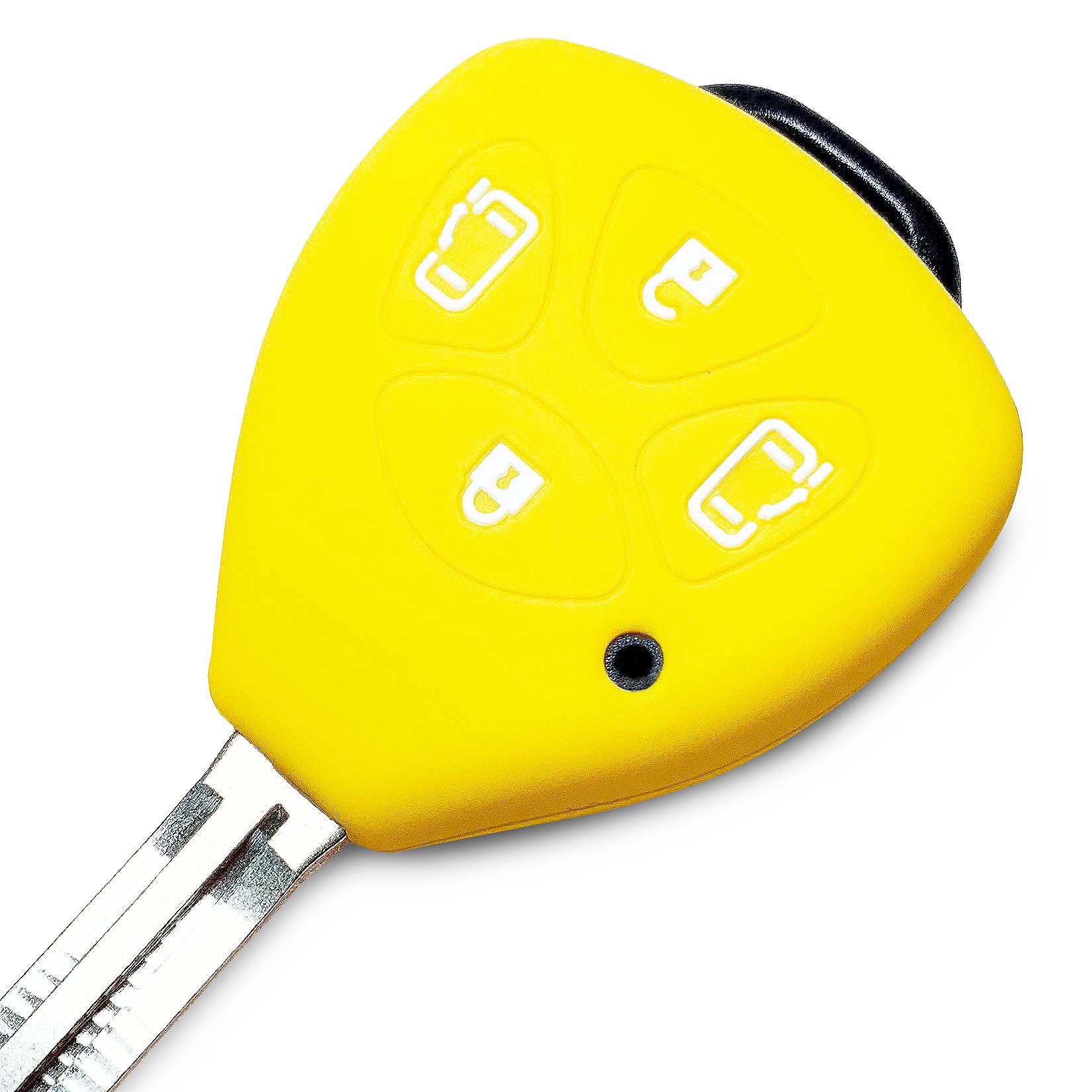 

Силиконовый чехол IKT для Toyota, Бесключевые ключи, 4 кнопки, Желтый, Alphard, Noah, Voxy, жёлтый