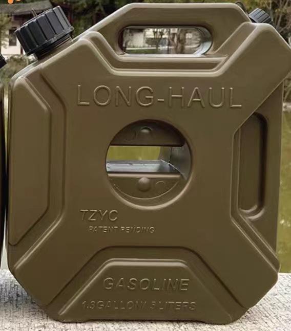 Пластиковая бензоканистра Sandboard 3 л, антистатическая, для автомобиля/мотоцикла зелёный