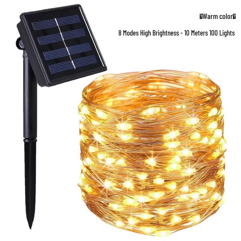Outdoor Solar LED Fairy String Lights Warm White