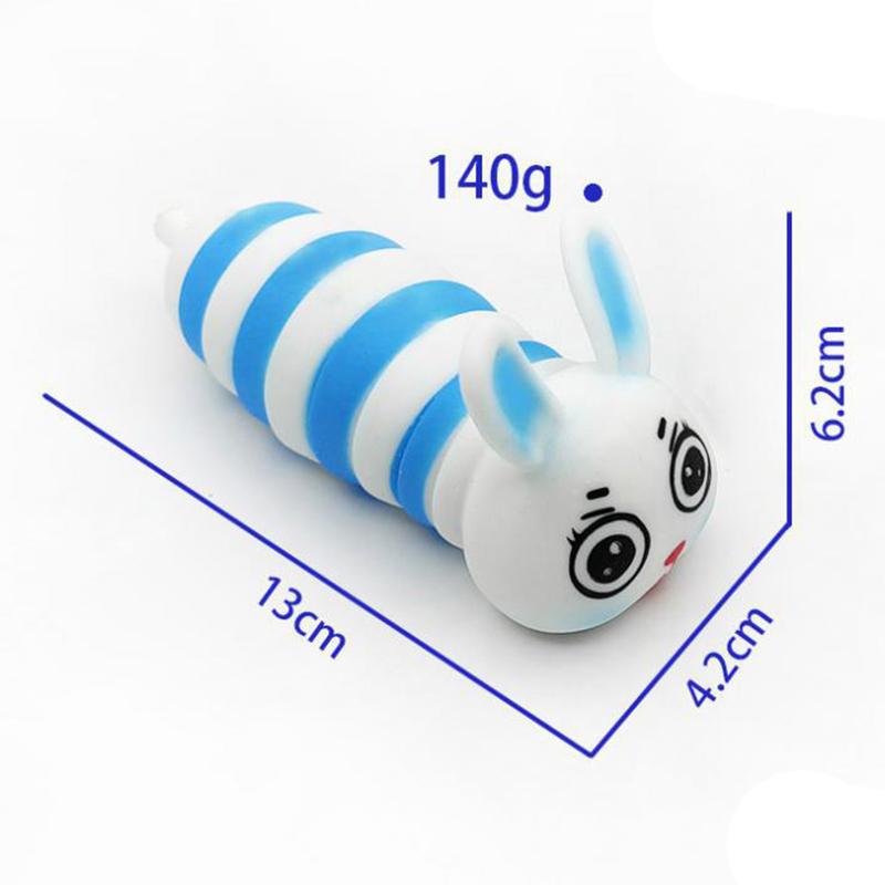 Kids Adult Decompression Shake Rabbit Lala Le Sand Transformation Toy Caterpillar Rabbit Decompression Rabbit Caterpillar Toys