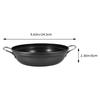 24Cm Premium Iron Stock Pot Large Capacity Cooking Pan for Family Meals Ramen Soup Stew Double Handle Kitchen Accessory