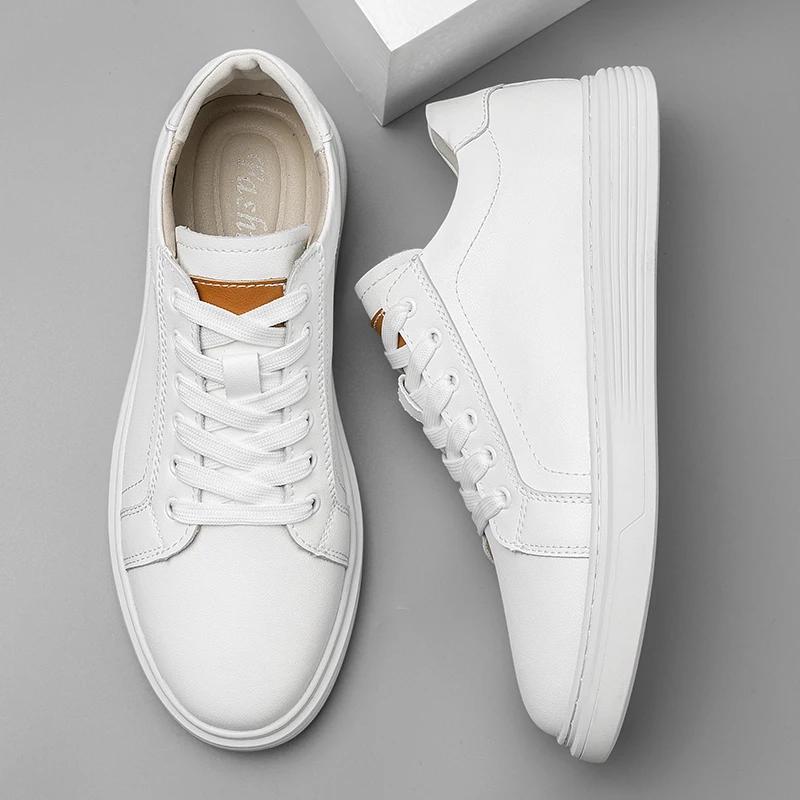 Fashion Man Genuine Leather Men Casual Summer Shoes Men's Skateboard Footwear Fashion Luxury Tenis Masculino Male Versatile Sneakers