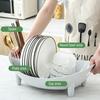 Countertop Dish Rack Plastic Dish Drying Rack Tableware Holder Bowl And Utensil Holder with Drainage for Kitchen Counter Sink