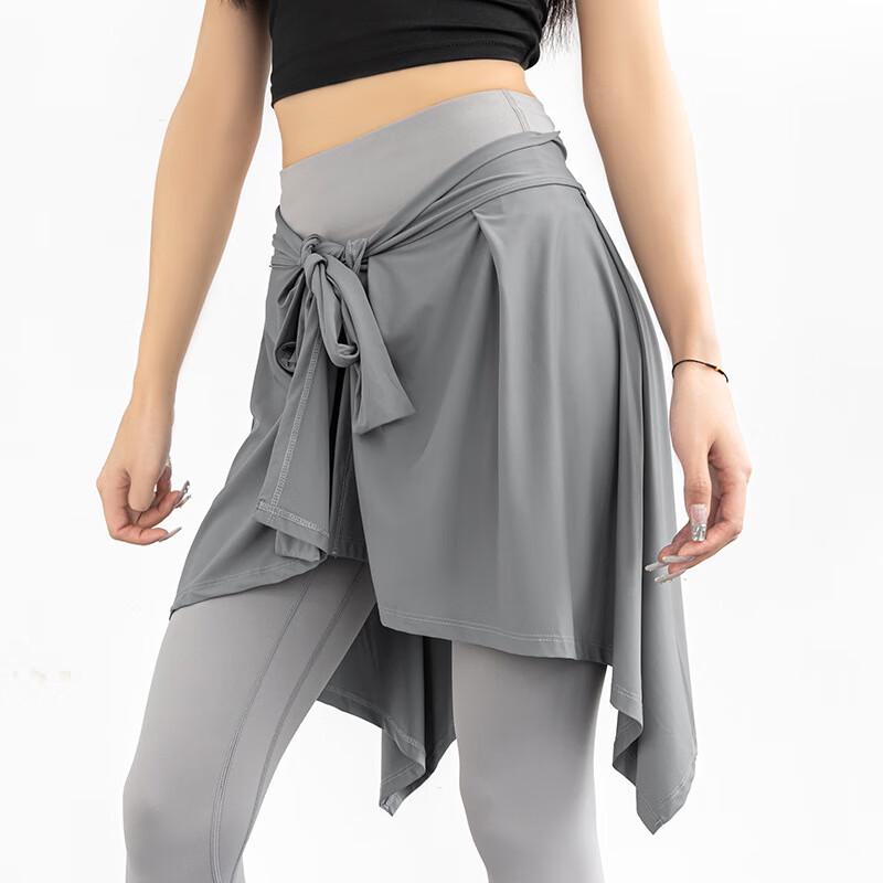 

Anti-Exposure Tie-Up Yoga Skirt