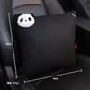 Cute Cartoon Panda Plush Universal Car Steering Wheel Cover Auto Seat Belt Cover Imitate Lamb Wool Winter Car Accessories