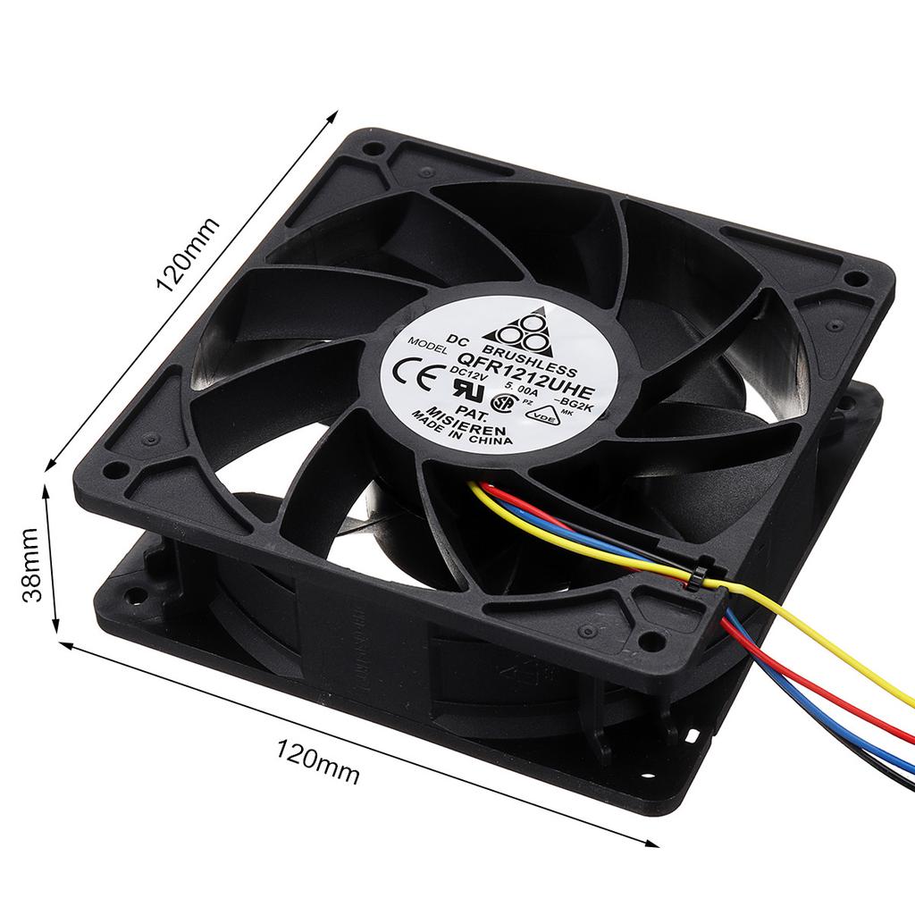 Ventola Di Raffreddamento Per PC 120mm X 12mm – Ultra Sottile 4Pin PWM – Silenziosa
