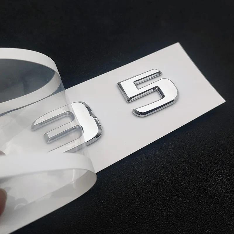 LWC1  3D ABS Car Letters For Mercedes CLA35 CLA45 AMG C117 W117 CLA45S C118 W118 Fender TURBO 4MATIC Emblem Logo Sticker Accessories