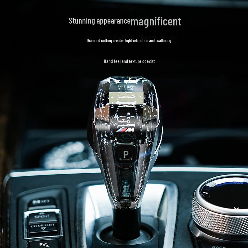 Buton Schimbător Cristal BMW McLaren pentru Seria 3, 5, 7, 6GT, X4, X5 - Modificare Cap Schimbător.