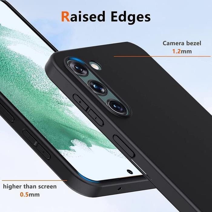 Coque de protection - BOOLING - Samsung Galaxy S23 Plus - Antichoc - Souple - Noir avec 2 Verres Trempés
