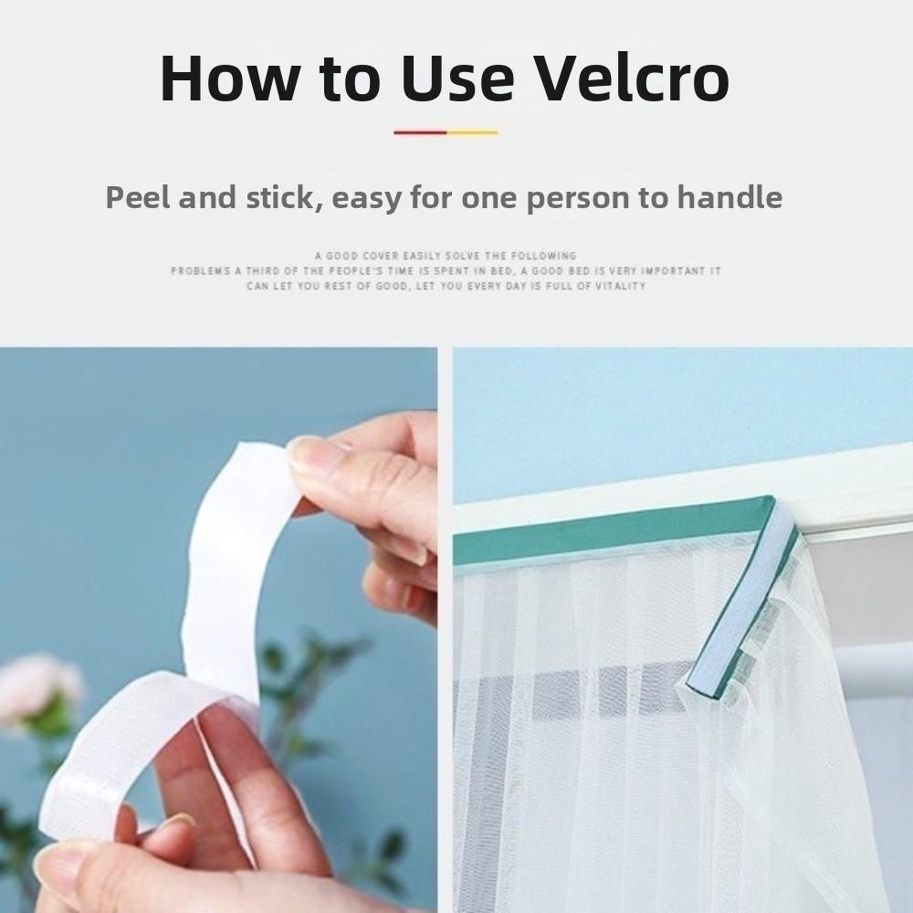 Self-adhesive Screen Door Curtain No Punching Lace Embroidered Door Curtain Dormitory