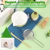 6Pcs Matcha Bowl Japanese Tea Cup Gift Matcha Chawan with Pouring Spout for Kitchen Home Tea Room Dining Room Tea-making Tools