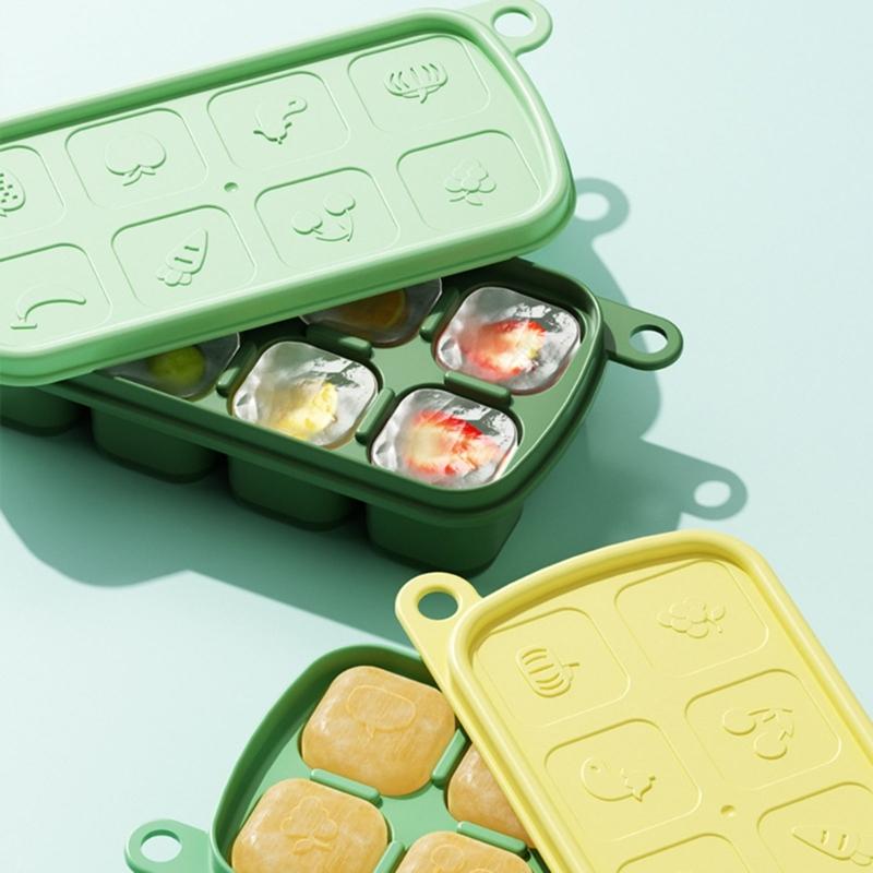 Silicone Ice Cube Tray Multifunctional Silicone Molds Ice Cube Maker Ice Cube Tray Ice Cube Moulds with Lid for Ice