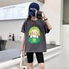 Trendy Summer Girls' Short-Sleeve T-shirt - Medium & Large Sizes