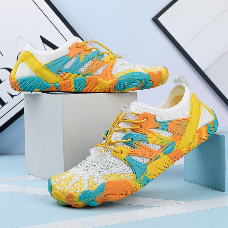 

Мужская и женская домашняя обувь для фитнеса, нескользящая легкая беговая дорожка с мягкой подошвой, обувь для приседаний, становой тяги, прыжков со скакалкой, обувь для йоги 46 жёлтый