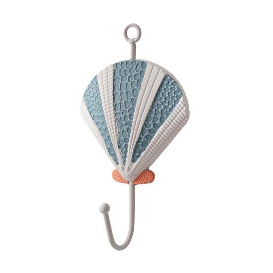 Wooden Wall Hook, Mediterranean Style Decorative Coat Hook, Sturdy Durable Wall Hanger for Home Decor Keys Umbrellas Scarves