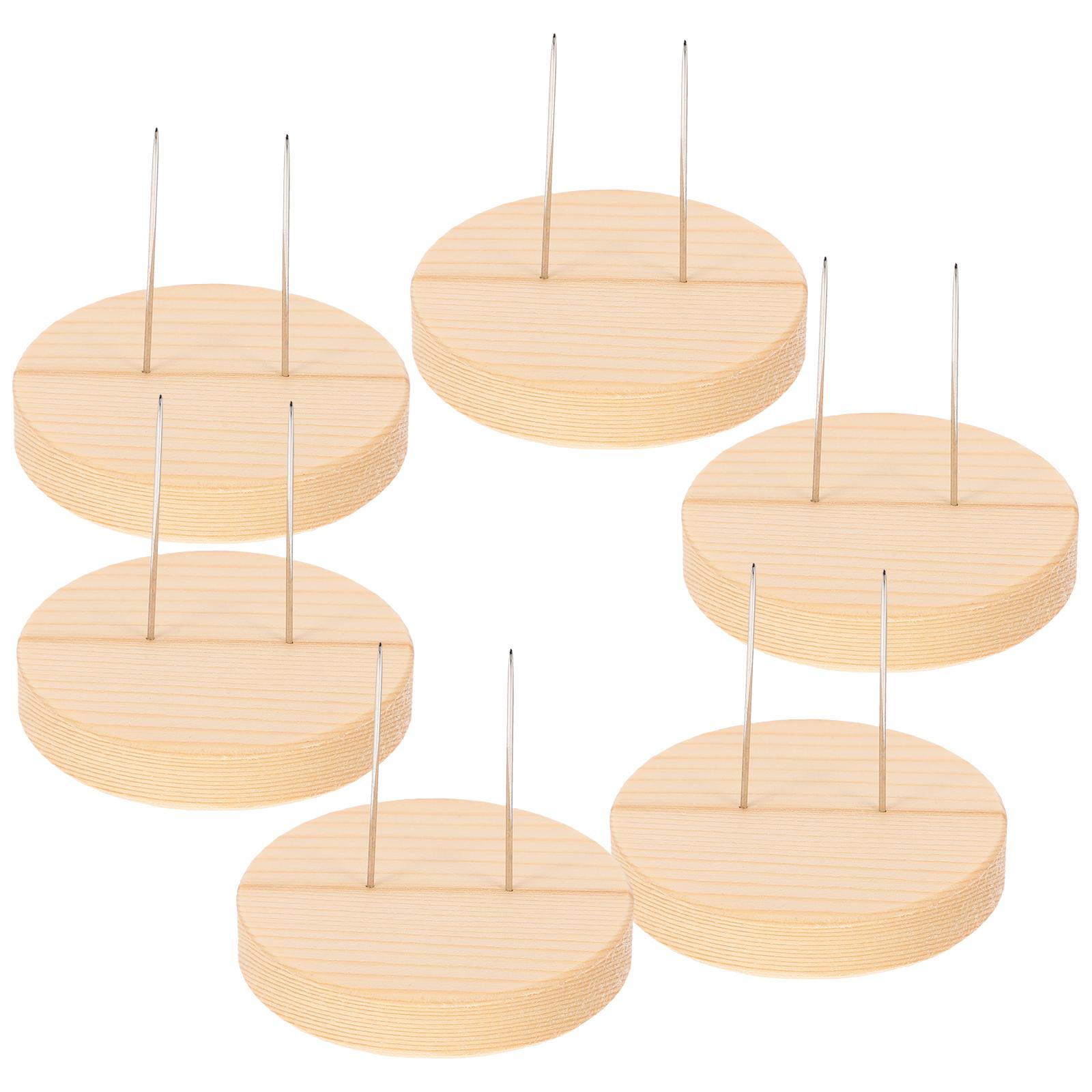 

6 Set Wool Felt Stand Desktop Action Figures Dolls Display Base Holder Baby хаки