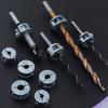 Metric & Imperial Drill Bit Stop Collar Limit Ring Locking Thrust Ring Set for Drill Positioning Woodworking Tool Accessories