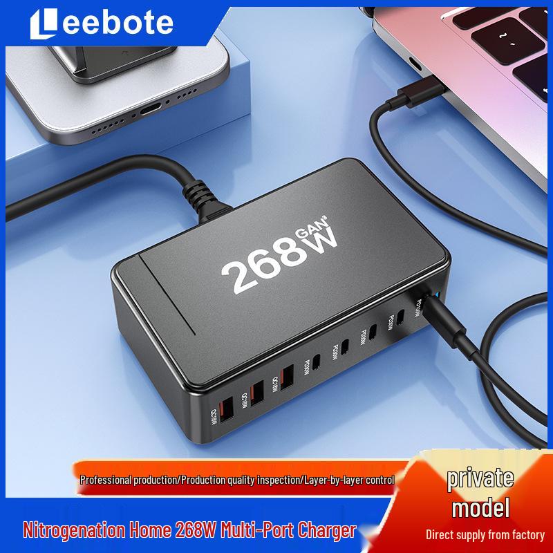 268W GaN Desktop Charger: 240W & 100W Multi-Port PD Fast Charging 286W [6C+2A]