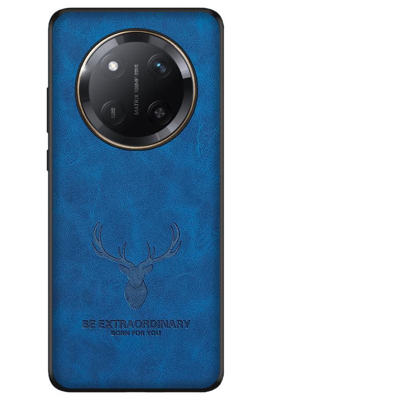 Für Honor X60 Pro Leder Stoßfest Telefon Fall Für Honor X60i X50 GT Cartoon Elch Hirschkopf Schutzhülle Für Honor X50 x60 Pro X50i Plus Fundas
