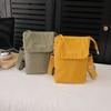 Trendy Nylon Phone Bag Solid Color Mini Size Crossbody Bag Adjustable Strap Ultra Lightweight Shoulder Bag Unisex