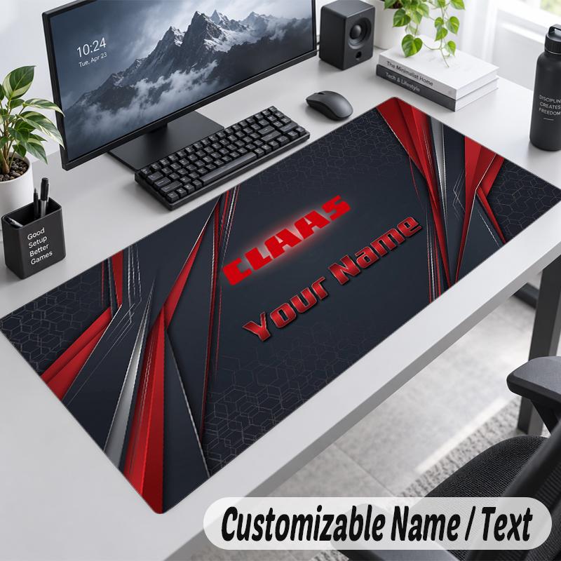 Custom Name Text Mouse Pad CLAAS Personalized Desk Pad For Work And Gaming