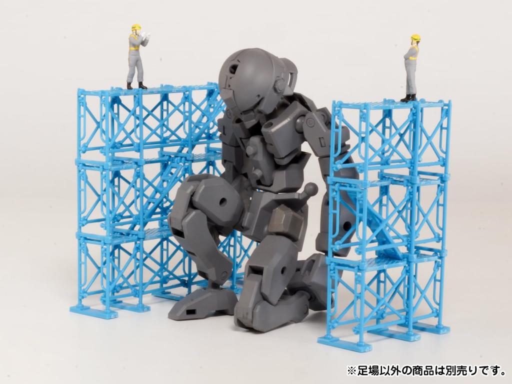 PM Office A PLUM Pop Otherworld Series Scaffolding Blue Plastic Kit PP211 1/64-1/100
