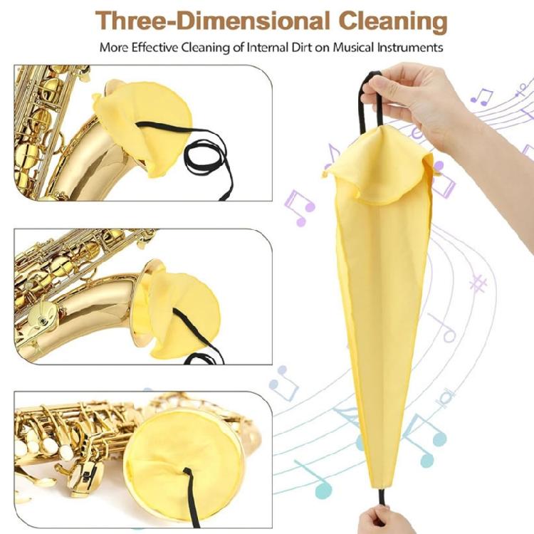 Saxophone Cleaning Cloth for Altos Tenors Sax and Other Wind and Woodwind Strument Saxophone Cleaning Rag Cleaning Cloth