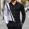 Trendiges Slim Fit Langarmhemd, Modernes Design für vielseitige Herren-Outfits