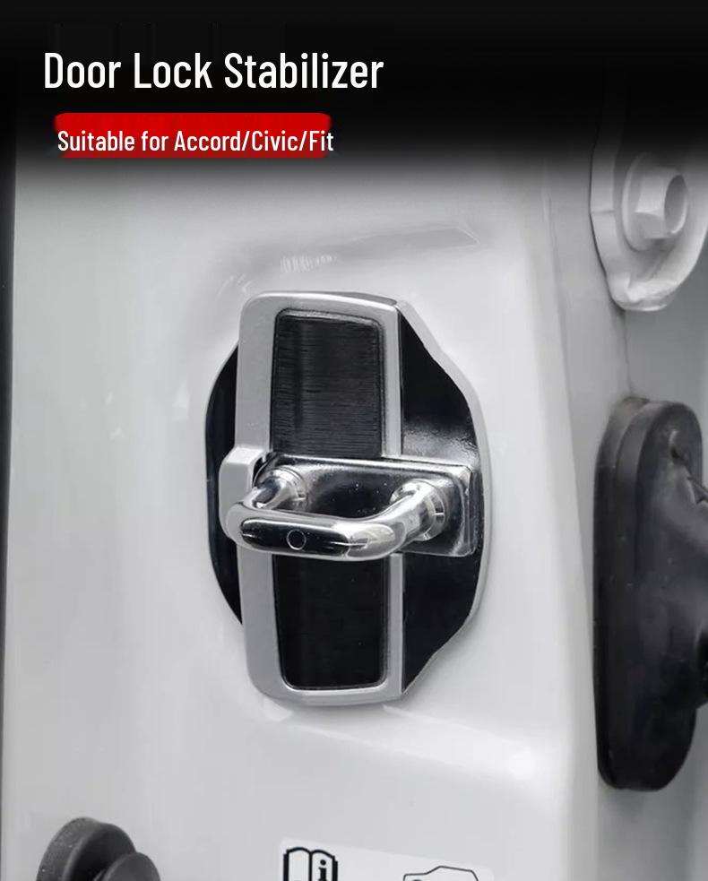 Honda Accord/Civic/Fit TRD Door Lock Buckle Cover for Noise Reduction & Interior Decoration