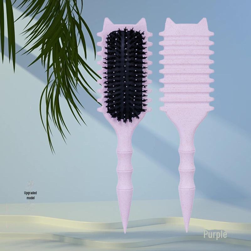 Grzebień do stylizacji Bounce Pig Bristle Air Cushion do puszystych, kręconych włosów