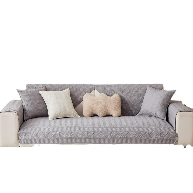 Modern simple cotton sofa cushion, universal fabric for all seasons, non-slip sofa cover, sofa cover  new model