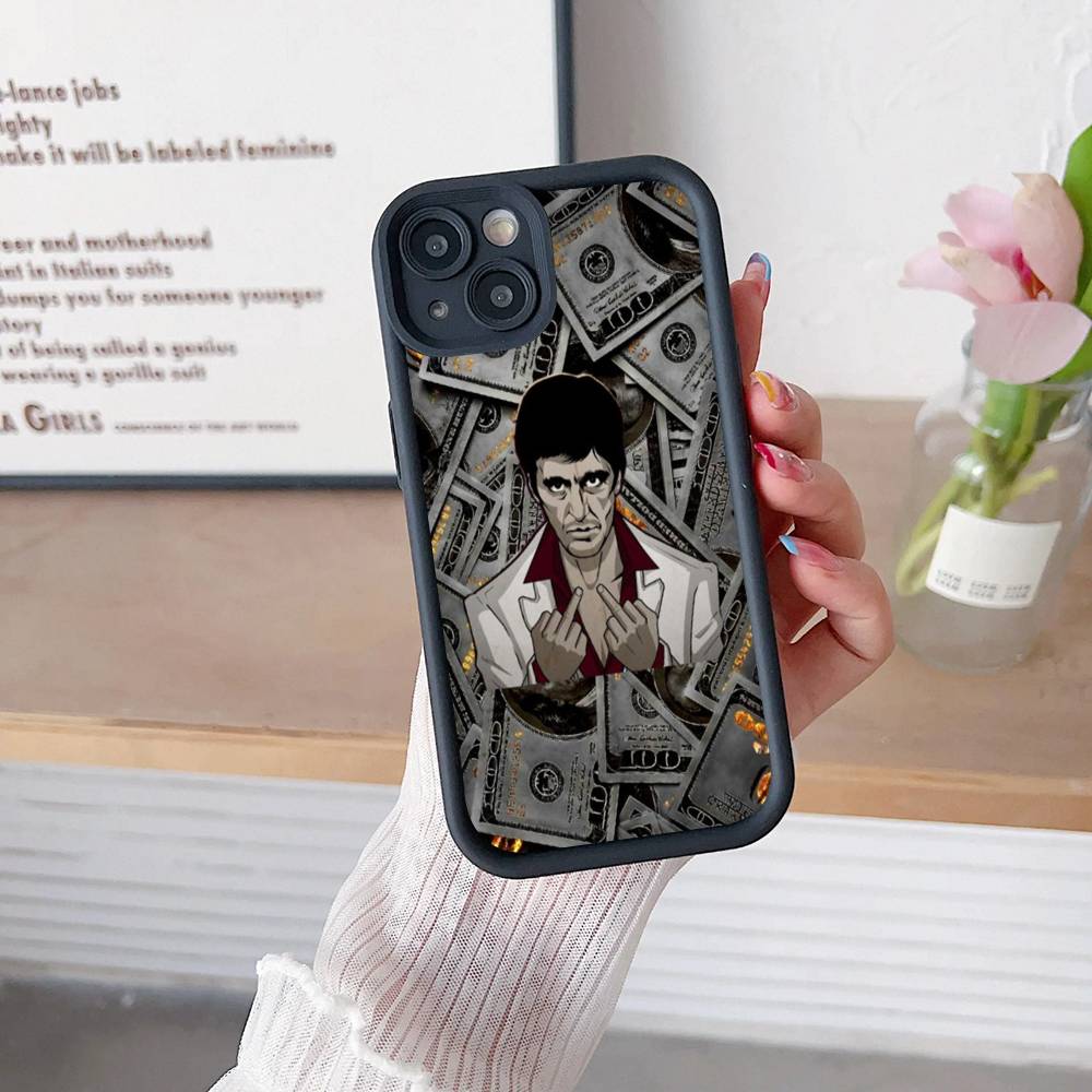 Classic S-Scarface Film Tony Phone Case For IPhone 16 15 14 Plus 13 12 11 17 Pro Max Pro Soft Cover
