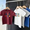 Kids Summer Cotton Loose Short Sleeve T Shirt Trendy Print Top For Boys And Girls