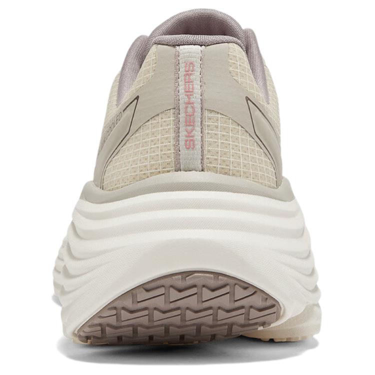 Skechers Max Cushioning Comfortable Versatile Low-Top Casual Shoes Women Sneakers Beige 129472-NAT