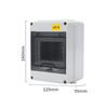 Water Resistant Mounted Electrical Distribution Box With HT5 2P 32A Current Monitor For Indoor Outdoor Usage