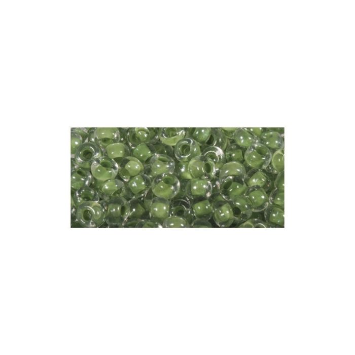 Rocailles Arktis, lustrées, 2,6 mm boîte 17 g, jade