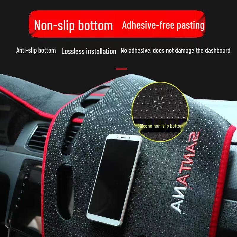 Toyota RAV4 2024 Center Console Dashboard Anti-glare Sunshade Mat 2021-2025 RAV4 Red Edges