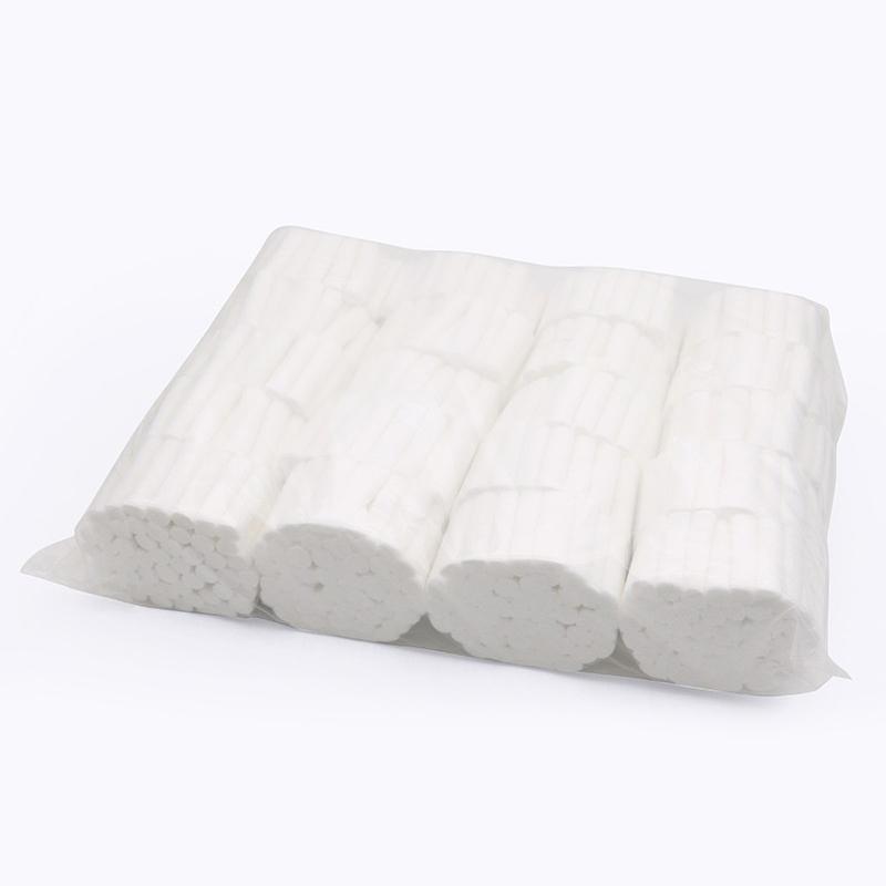 High Absorbent Dental Hemostatic Cotton Roll 1.0*3.8Cm Dental Cotton Roll Absorbent Cotton Roll Moisture Proof Cotton Roll