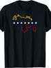 Wenezuela Mapa Flaga 7 Gwiazd Koszulka Czysta Bawełna Retro Wenezuelska Duma Narodowa Design Casual Okrągły Dekolt T-shirt Męski Letni Co...